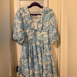 Hello Molly New with tags blue floral dress. Size Australian 12 converts to US 8
